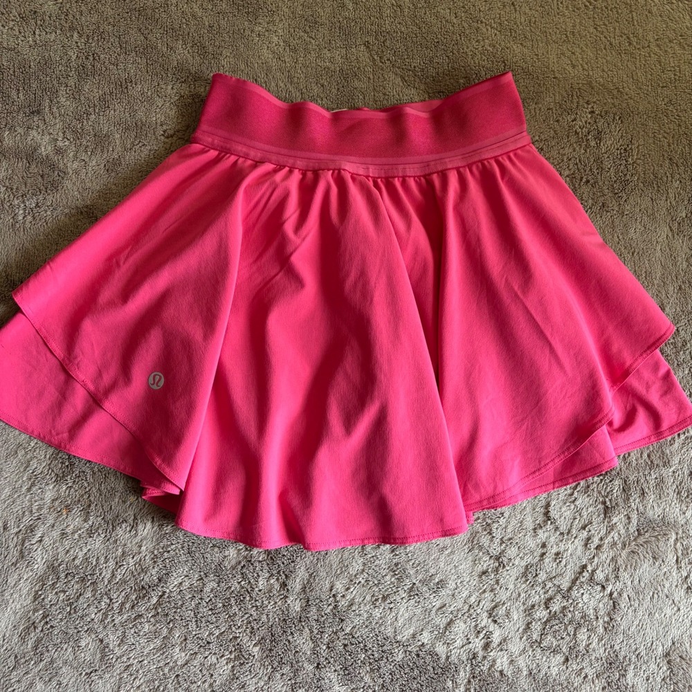 Lululemon Court Rival High-Rise Skirt Pink LW8AH3R Size 0 Activewear Tennis - Picture 3 of 9